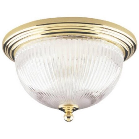 Westinghouse Westinghouse 66282 2 Light; Flush Mount Ceiling Fixture - Polished Brass Finish 422451